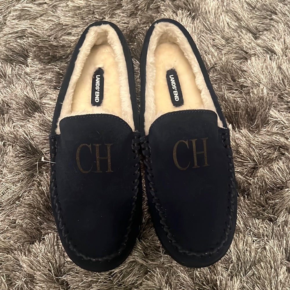 Land’s End Mens Moccasin Slippers